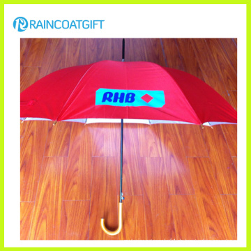 Maßgeschneiderte Werbung Promotion Holzgriff Regenschirm
